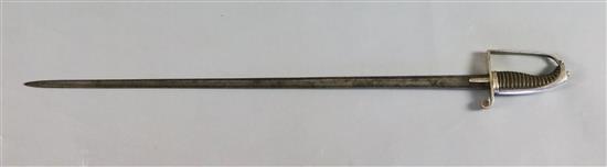 A George III infantry officers sword spadroon,